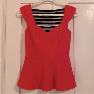 🎀 Pink Peplum Top